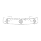 0.41ct 14k White Gold Diamond Pave Lady's Bracelet